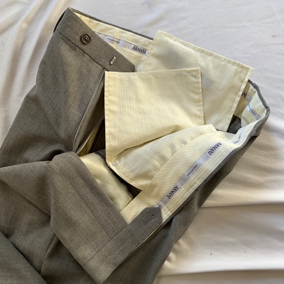 Armani, Giorgio, light gray, 100% wool, suit size 48R, - Picture 5 of 10